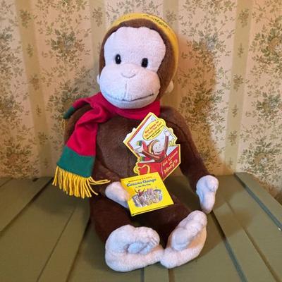 LOT 78: Toys R Us 35th Birthday Elmo, Macys Thanksgiving 2002 Kermit Frog Plush w/Camera, Macy's 2001 Curious George Macy's...