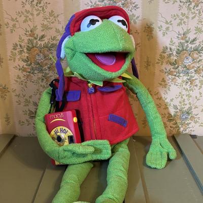 LOT 78: Toys R Us 35th Birthday Elmo, Macys Thanksgiving 2002 Kermit Frog Plush w/Camera, Macy's 2001 Curious George Macy's...