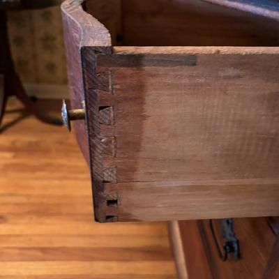 LOT 79: Anique Tiger Oak Drawer Dresser