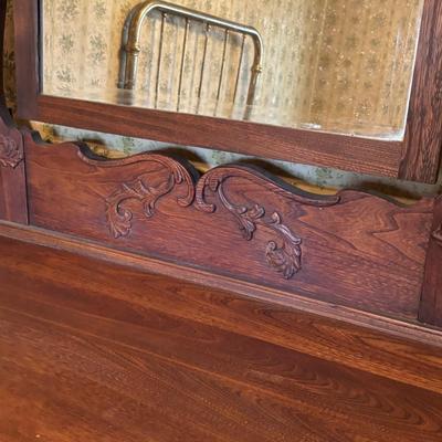 LOT 79: Anique Tiger Oak Drawer Dresser