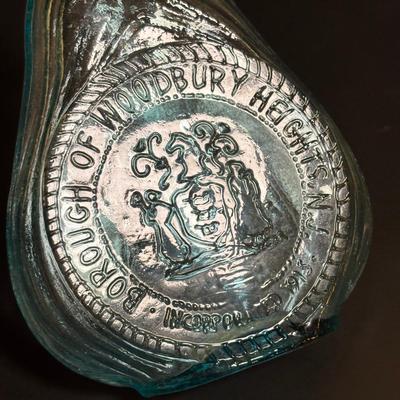 LOT 81:Woodbury Heights & Pitman Commemorative Bottles, Fort Mercer, National Park Ashtray, Philadelphia Masonic Temple Plate, The...