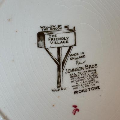 LOT 82: Johnson Bros. of England Ironstone Dishware: The Friendly Village Collection
