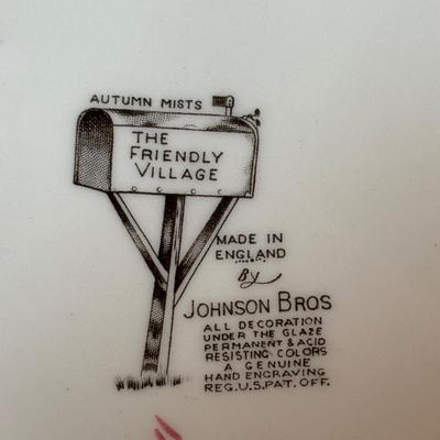 LOT 82: Johnson Bros. of England Ironstone Dishware: The Friendly Village Collection