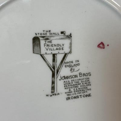 LOT 82: Johnson Bros. of England Ironstone Dishware: The Friendly Village Collection
