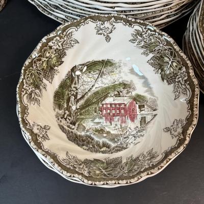 LOT 82: Johnson Bros. of England Ironstone Dishware: The Friendly Village Collection