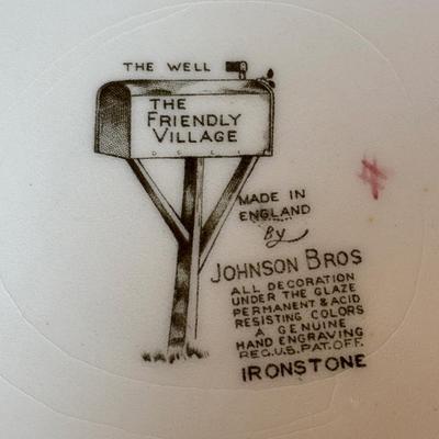 LOT 82: Johnson Bros. of England Ironstone Dishware: The Friendly Village Collection