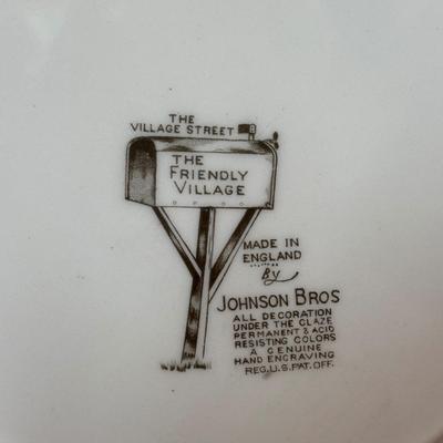 LOT 82: Johnson Bros. of England Ironstone Dishware: The Friendly Village Collection