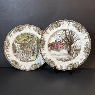 LOT 82: Johnson Bros. of England Ironstone Dishware: The Friendly Village Collection