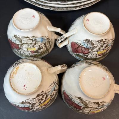 LOT 82: Johnson Bros. of England Ironstone Dishware: The Friendly Village Collection
