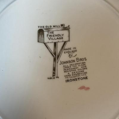 LOT 82: Johnson Bros. of England Ironstone Dishware: The Friendly Village Collection