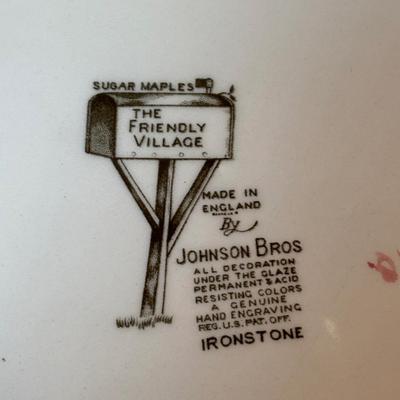 LOT 82: Johnson Bros. of England Ironstone Dishware: The Friendly Village Collection