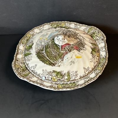 LOT 83: Johnson Bros. of England Ironstone Serving Dishware: The Friendly Village Collection