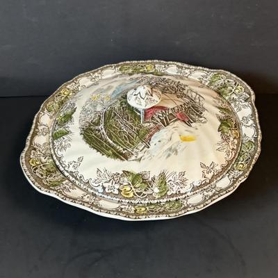 LOT 83: Johnson Bros. of England Ironstone Serving Dishware: The Friendly Village Collection