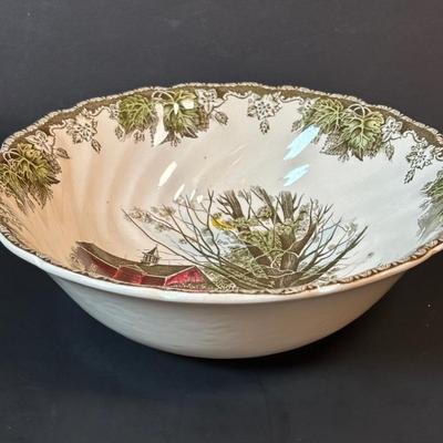 LOT 83: Johnson Bros. of England Ironstone Serving Dishware: The Friendly Village Collection