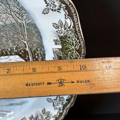 LOT 83: Johnson Bros. of England Ironstone Serving Dishware: The Friendly Village Collection