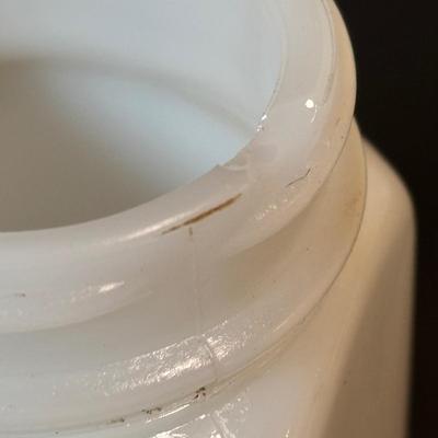 LOT 87: Vintage Milk Glass Salt/Pepper Shakers, Spice Jars and Beehive Grease Jar