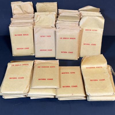 LOT 91: APBA Baseball Game Cards 75+ Packets
