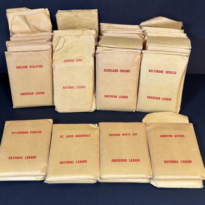 LOT 91: APBA Baseball Game Cards 75+ Packets