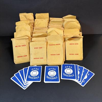 LOT 91: APBA Baseball Game Cards 75+ Packets