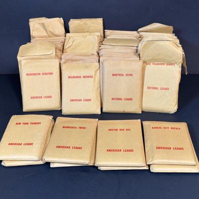 LOT 91: APBA Baseball Game Cards 75+ Packets