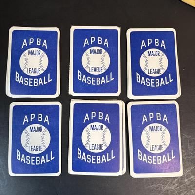 LOT 92: Vintage Woodbury Height Baseball Uniform & APBA Major League Baseball Game Cards 20+ Packets
