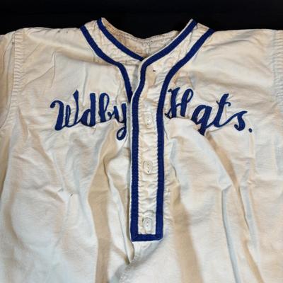 LOT 92: Vintage Woodbury Height Baseball Uniform & APBA Major League Baseball Game Cards 20+ Packets