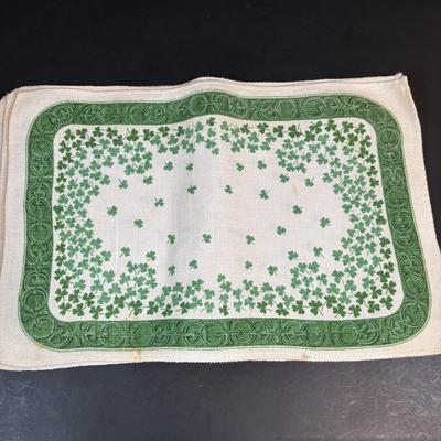 LOT 96: Celebrating Ireland & More Collection: Made in Ireland Linens, Dolls, Glassware, Dolls, Made in USA Green Pitcher/Vase