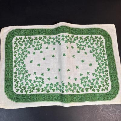 LOT 96: Celebrating Ireland & More Collection: Made in Ireland Linens, Dolls, Glassware, Dolls, Made in USA Green Pitcher/Vase