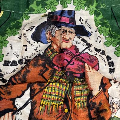 LOT 96: Celebrating Ireland & More Collection: Made in Ireland Linens, Dolls, Glassware, Dolls, Made in USA Green Pitcher/Vase