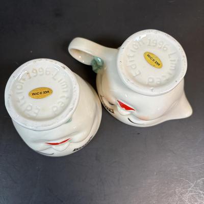 LOT 96: Celebrating Ireland & More Collection: Made in Ireland Linens, Dolls, Glassware, Dolls, Made in USA Green Pitcher/Vase