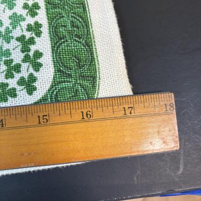 LOT 96: Celebrating Ireland & More Collection: Made in Ireland Linens, Dolls, Glassware, Dolls, Made in USA Green Pitcher/Vase