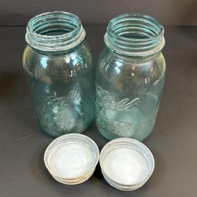 LOT 99: Vintage Canning Jars w/Zinc Lids: Ball, Atlas, Drey