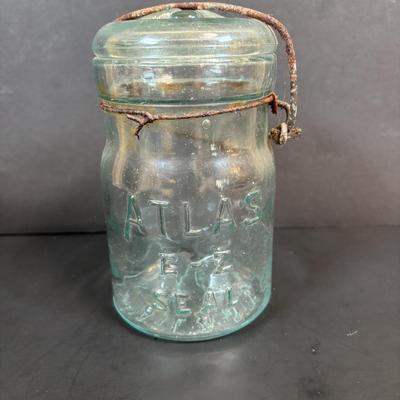 LOT 99: Vintage Canning Jars w/Zinc Lids: Ball, Atlas, Drey