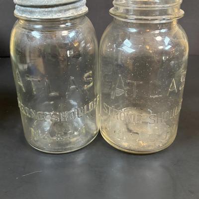LOT 99: Vintage Canning Jars w/Zinc Lids: Ball, Atlas, Drey