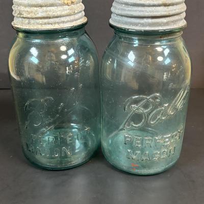 LOT 99: Vintage Canning Jars w/Zinc Lids: Ball, Atlas, Drey