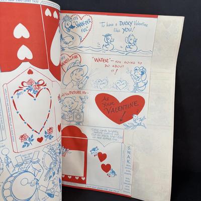 LOT 100: Fun Collection of Holiday Decorations or Paper Crafting: Vintage Valentines Cards, Insult Postcards, Halloween Comics, Giant...