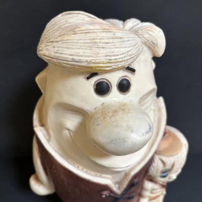 LOT 102: Vintage Hanna-Barbara: Barney Rubble & Bam Bam Bank, Flintstones Glasses & Mister Magoo Glasses