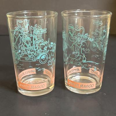 LOT 102: Vintage Hanna-Barbara: Barney Rubble & Bam Bam Bank, Flintstones Glasses & Mister Magoo Glasses