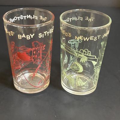 LOT 102: Vintage Hanna-Barbara: Barney Rubble & Bam Bam Bank, Flintstones Glasses & Mister Magoo Glasses