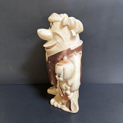 LOT 102: Vintage Hanna-Barbara: Barney Rubble & Bam Bam Bank, Flintstones Glasses & Mister Magoo Glasses
