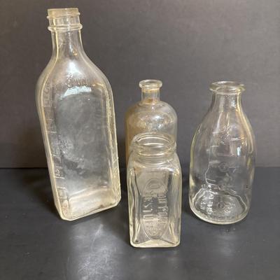 LOT 103: Vintage Brown & Clear Bottle Collection