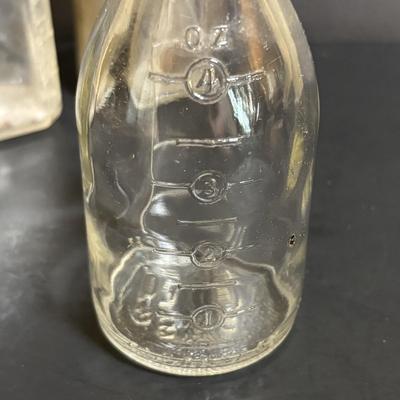 LOT 103: Vintage Brown & Clear Bottle Collection