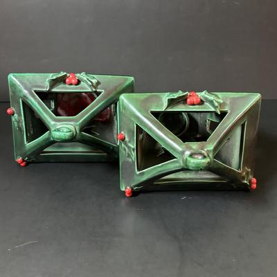 LOT 108: Ceramic Hanging Lanterns/Votive Holders and Holiday Decor