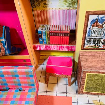 LOT 246: Vintage Barbie’s Dream House Paper Doll House with Accessories and Doll Clothes From 1962