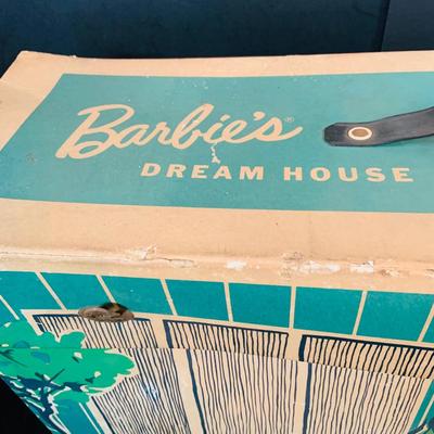 LOT 246: Vintage Barbie’s Dream House Paper Doll House with Accessories and Doll Clothes From 1962