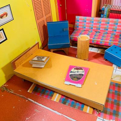LOT 246: Vintage Barbie’s Dream House Paper Doll House with Accessories and Doll Clothes From 1962