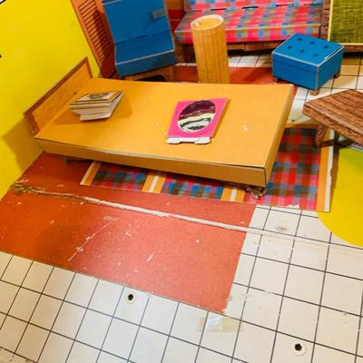 LOT 246: Vintage Barbie’s Dream House Paper Doll House with Accessories and Doll Clothes From 1962