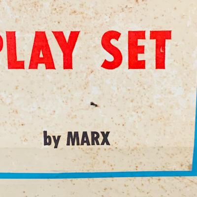 LOT 248: Vintage Daktari Jungle Play Set Based on the 1967 TV Show by Marx Includes Animals, Toy Soldiers, Trees Hut Fence and Much More