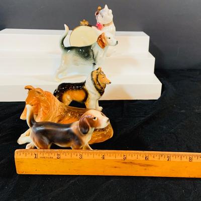 LOT 252: Collection of Vintage Porcelain Dogs Made In Japan