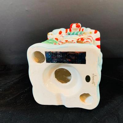 LOT 256: Set of Three (3) Ceramic Gingerbread Houses